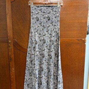 Strapless Adam Levine midaxi dress, gray, XS